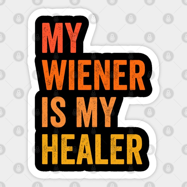 wiener dog dachshund Sticker by Pharmacy Tech Gifts